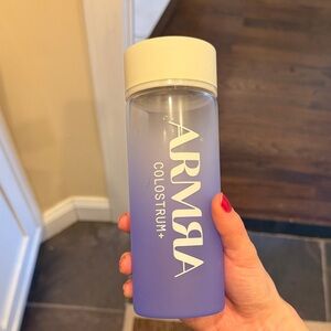 ARMRA Colostrum Glass Purple Water Bottle
